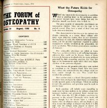 Forum of Osteopathy Volume 19; 1946