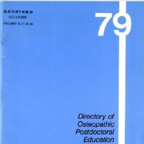 1979 Directory of Osteopathic Postdoctoral Education