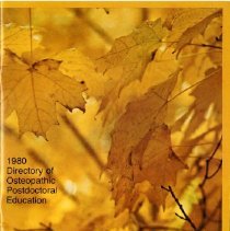 1980 Directory of Osteopathic Postdoctoral Education