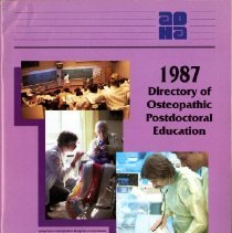 1987 Directory of Osteopathic Postdoctoral Education