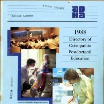 1988 Directory of Osteopathic Postdoctoral Education