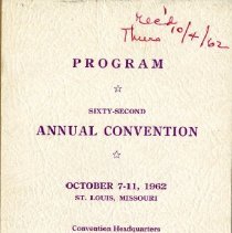 62nd Annual Convention Program