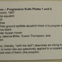 Progressive Suite Plates 1 & 2: Untitled (Creek)