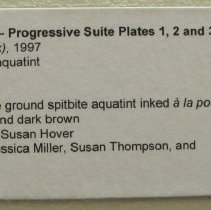 Progressive Suite Plates 1, 2, & 3: Untitled (Creek)