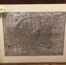 La Ville, Cite, Universite, & Faux-bourgs de Paris (La cosmographie universelle de tout le monde) Origin: Paris