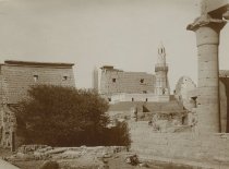 Obelisk of Rameses II, Pylon, Mosque, and Column Peristyle Court