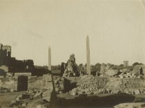 Longview of Temple of Amen-Re Precinct Obelisk of Tuthmosis I and Obelisk of Hatshepsut