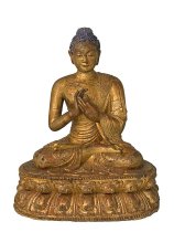 Seated Buddha on a Lotus,  (Ming Dynasty, 1403-1644)