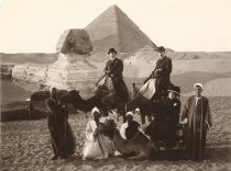 "Mr. and Mrs. Louis Bailey Audigier of Knoxville at Great Sphinx"