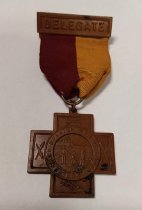 Delegate Ohio Veteran Reunion Medal  Front 1910