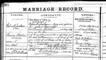 Marriage Muskingum County 1866