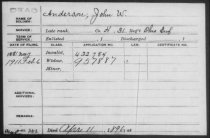 Anderson, John W.
