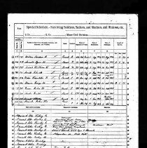 1890 Veteran Schedule