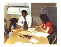 Terry Strother and Student at Corse Elementary School