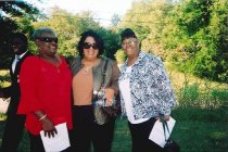 Marian Coleman Standing Between Two Unknown Women