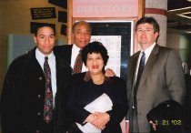 Marian Coleman Posed With Three Men