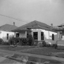 Blast damaged houses 1959