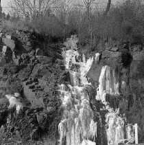 Frozen waterfall