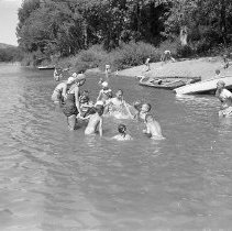 YMCA swim lessons in river