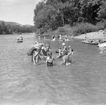 YMCA swim lessons in river