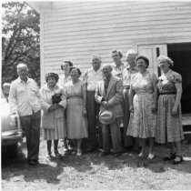 Lenore Anderson among the group