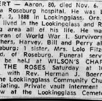 AAron Dysert obituary