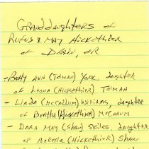 Identification of Granddaughters