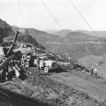 Loading logs at logging site