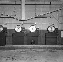 Pressure gauges at plywood mill