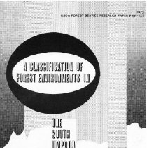 A Classification of Forest Environments in the South Umpqua Basin