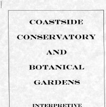 Coastside Conservatory and Botanical Gardens: Interpretive prospectus