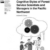 Cognitive styles of Forest Service scientists and managers in the Pacific Northwest
