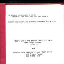 Robert Smith and Susan Applegate Smith and Richard Smith and Patsy ann Pitzer Smith