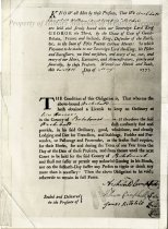 Ordinary License, 1773