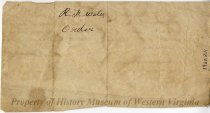 Letter from H. Rider to Ruben F. Watts, back
