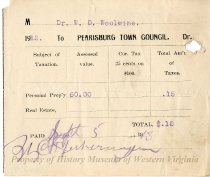 Personal Property Tax Receipt