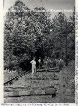 Removal of Streetcar Rails and Ties, 1948