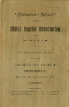 Historical Sketch of Shiloh Baptist Association (Cover)