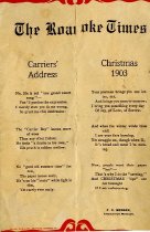 Carriers' Address, Christmas 1903