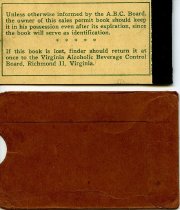 Virginia ABC ration card