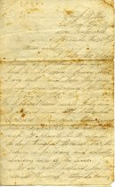 Letter from James Thrasher to his aunt