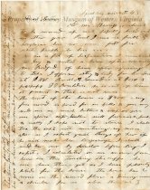 Letter, page 1