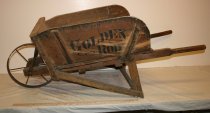 Wooden wheelbarrow