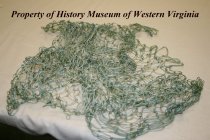 Fishnet made by Dr. G. W. Jeffers at Longwood College, Farmville,VA.