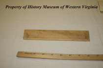 Cutting board made by Dr. G.W. Jeffers at Longwood College.