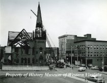Razing of St. Mark's Lutheran Church, 1956