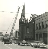 Razing of St. Mark's Lutheran Church, 1956