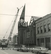 Razing of St. Mark's Lutheran Church, 1956