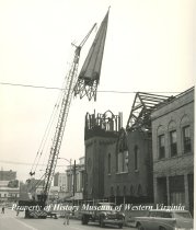 Razing of St. Mark's Lutheran Church, 1956