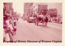 Horse drawn wagon in Diamond Jubilee Parade